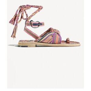 Anthropologie Multicolor Braided Sandals